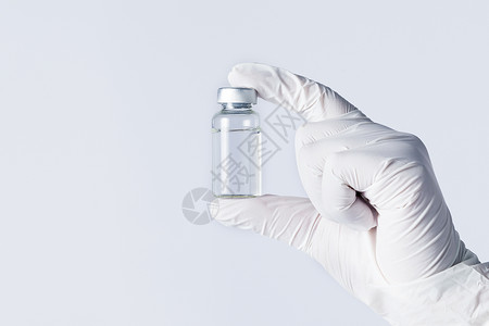 透明塑料瓶疫苗背景