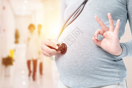 孕妇肚子疼孕检设计图片