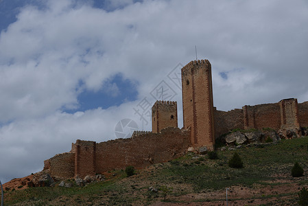 西班牙阿拉贡地区莫里纳古城堡高清图片