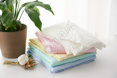 母婴用品毛巾浴巾背景图片