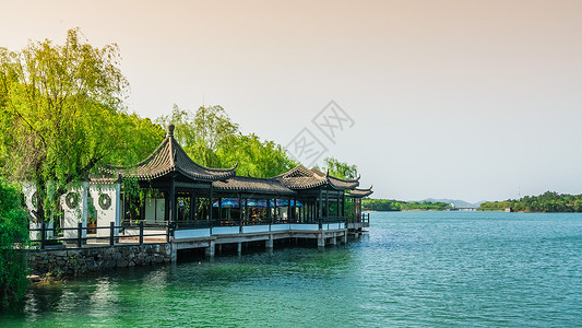 大帐篷江苏溧阳天目湖景区风光背景