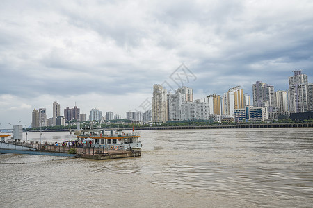 温州地标瓯江江心屿高清图片