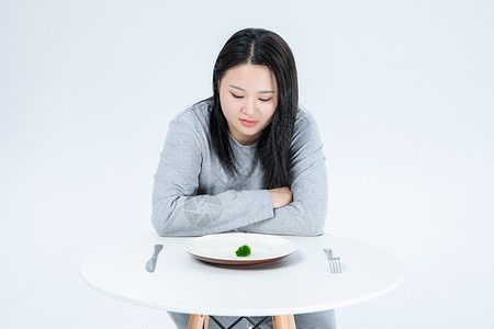 胖女生节食胖子减肥图片素材