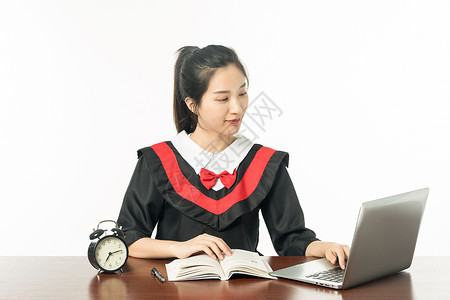 女学生打电脑模特高清图片素材