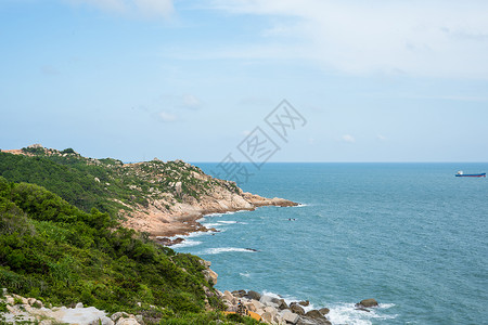 绿色海水海边背景