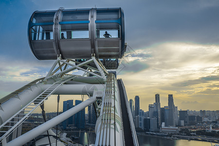 新加坡摩天观景轮高清图片