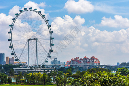 新加坡摩天观景轮摩天轮高清图片素材