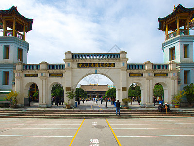 清真建筑四大清真寺之一 西宁 东关清真大寺背景