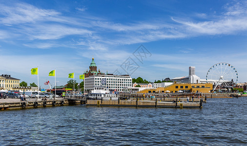 欧洲芬兰首都赫尔辛基城市旅游风光高清图片