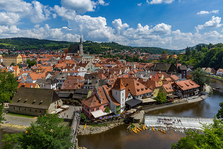 欧洲著名旅游城市捷克克鲁姆洛夫风光图片