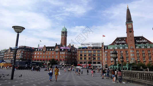 丹麦哥本哈根街景高清图片