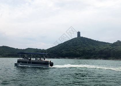 北京平谷金海湖风景区背景