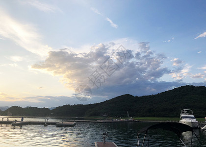 北京平谷金海湖风景区背景