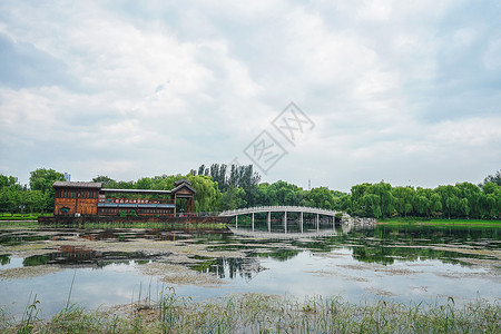 济南百脉泉风景区背景图片