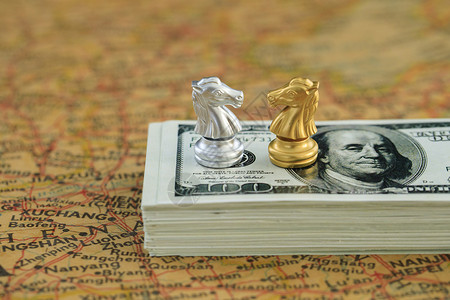 贸易战货币战博弈高清图片素材
