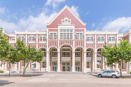 上海外国语大学教学楼教育高清图片素材