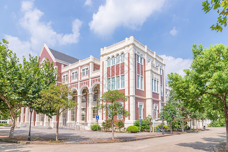 上海外国语大学教学楼背景