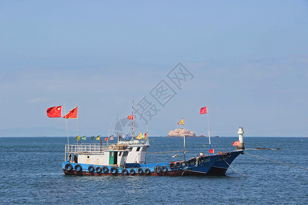 户外捕鱼素材浙江象山渔港背景