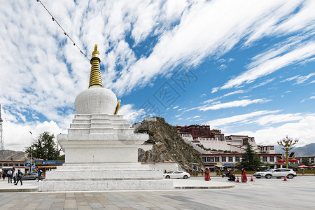 西藏布达拉宫公园高清图片素材