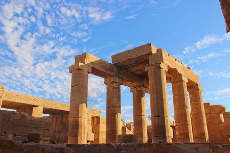 埃及看法埃及卢克索卡尔纳克神庙背景