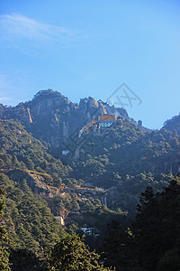 地藏菩萨九华山天台峰背景