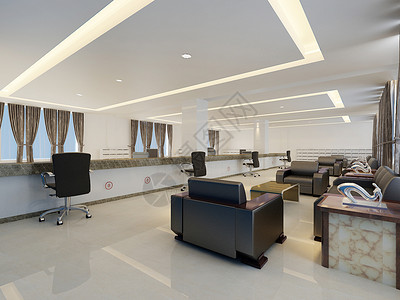 现代办公大堂效果图办公空间高清图片素材