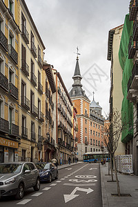 西班牙马德里街景城市高清图片素材