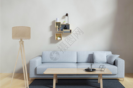 客厅家具组合效果图设计图片