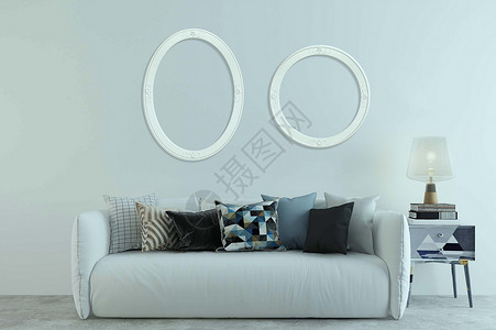 北欧大厅客厅沙发效果图设计图片