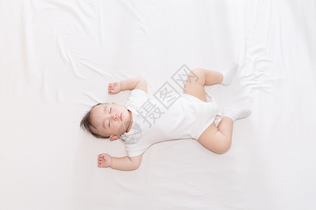 熟睡的婴儿睡着高清图片素材