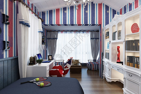 室内网球欧式卧室设计图片