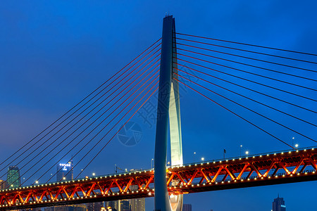 重庆千厮门大桥夜景高清图片素材