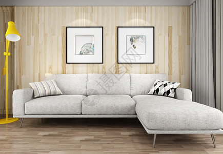 现代简洁风家居陈列室内设计效果图日式高清图片素材