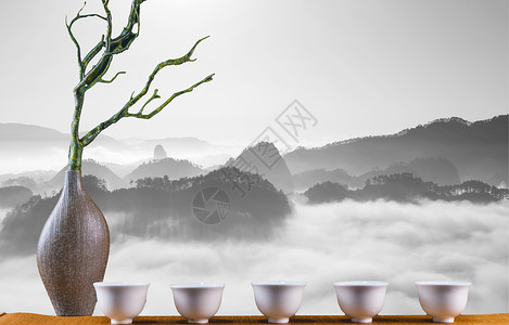 静物拍摄茶叶茶艺设计图片