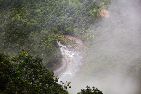 武夷山九龙瀑布风景区背景图片