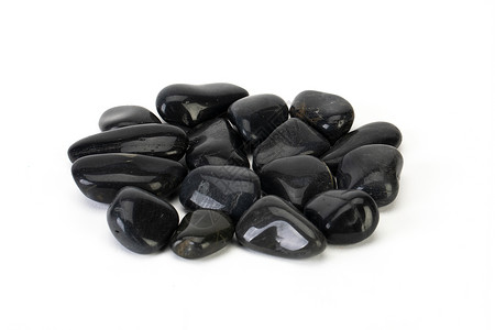 黑色鹅卵石黑色石头鹅卵石背景