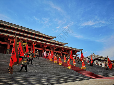 横店影视城秦王宫表演图片