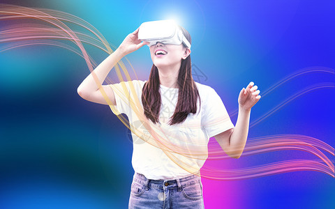 VR科技生活背景图片