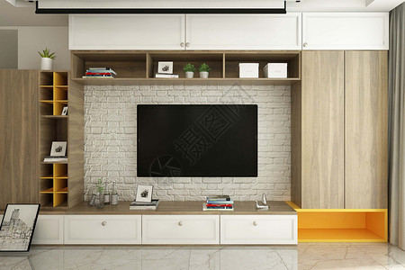 电视机橱柜组合背景图片