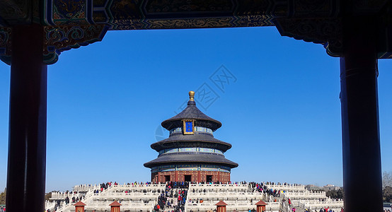 天圆北京天坛祈年殿背景