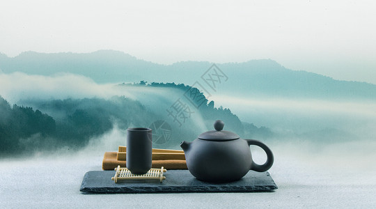 茶道背景图片