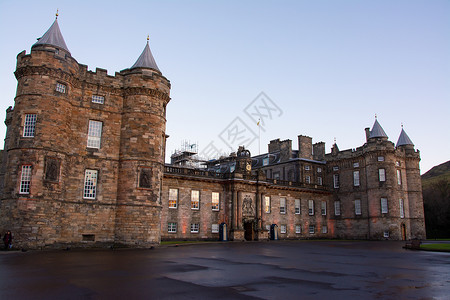英国苏格兰爱丁堡荷里路德宫高清图片