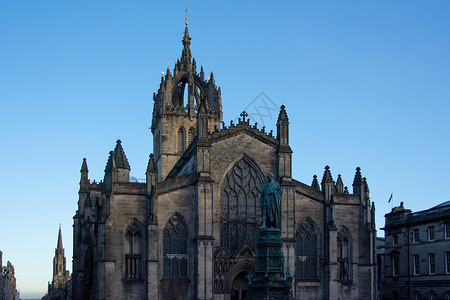 苏格兰爱丁堡圣吉尔斯大教堂高清图片