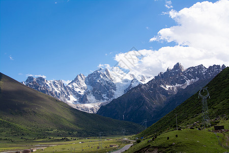 四川省甘孜藏族自治州玉隆拉措背景图片