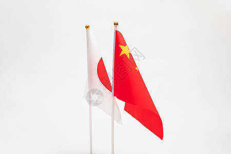 中日国旗背景图片