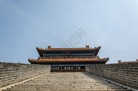 中国兵华阴西岳庙背景