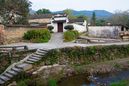 皖南著名泾县古村风景区背景图片