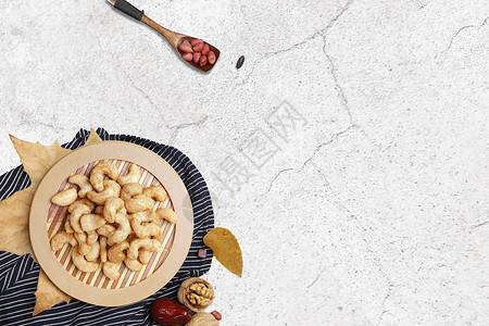 罗汉果干果秋日的腰果红枣设计图片
