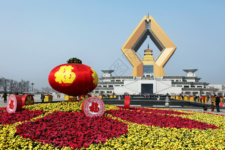 舍利子西安法门寺佛塔背景