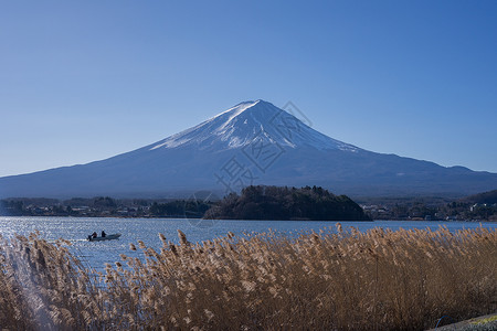 秋天富士山秋天的富士山背景